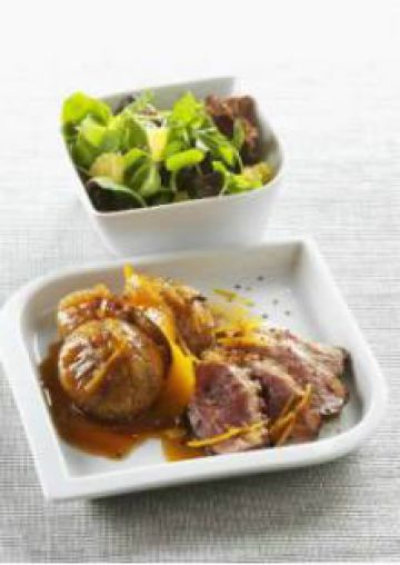 Canard à l'orange et aux figues