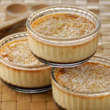 Flan des îles à la noix de coco