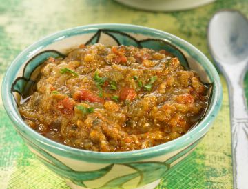 Caviar d'aubergines à la tomate