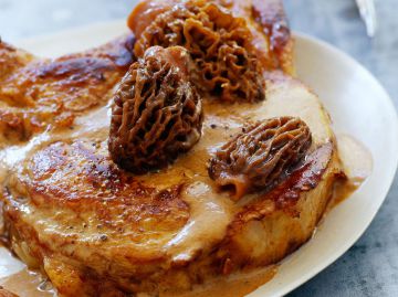Carré de veau aux morilles