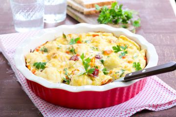 Gratin alsacien à la saucisse de Morteau
