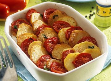 Gratin de pommes de terre et de tomates