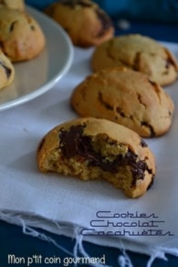 Cookies pépites de chocolat et beurre de cacahuètes