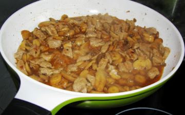 Emincé de veau aux champignons