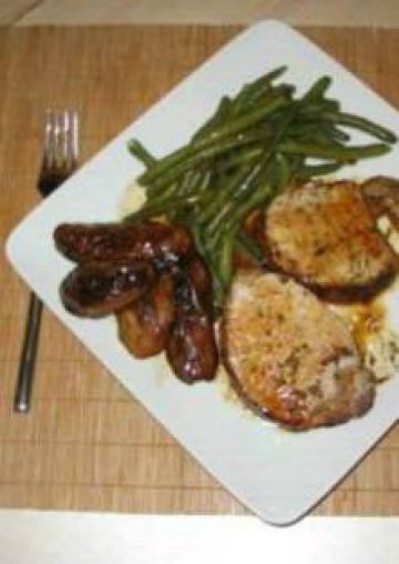 Rôti de porc à l'ail et au pommes de terre
