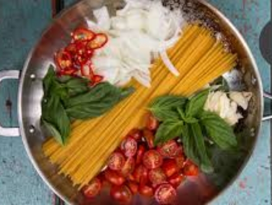 One pan pasta épinards -> rapide