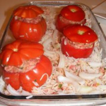 Tomates farcies aux champignons