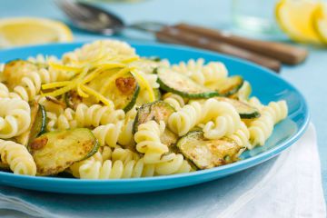 Fusilli aux courgettes grillées et au citron