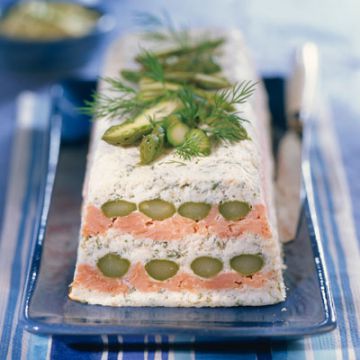 Terrine d'asperges au saumon
