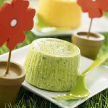 Flan de courgettes à la menthe