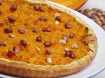 Tarte au potimarron et noisettes