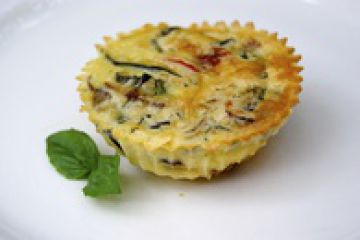 Clafoutis aux légumes grillés au basilic