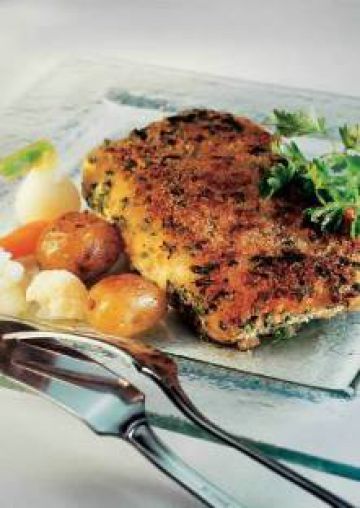 Cabillaud en croûte d'herbes