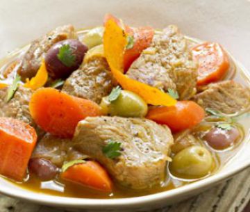 Tajine de veau et carotte à l’orange