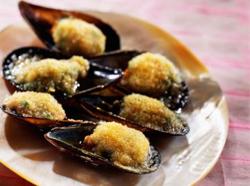 Moules au beurre d'ail
