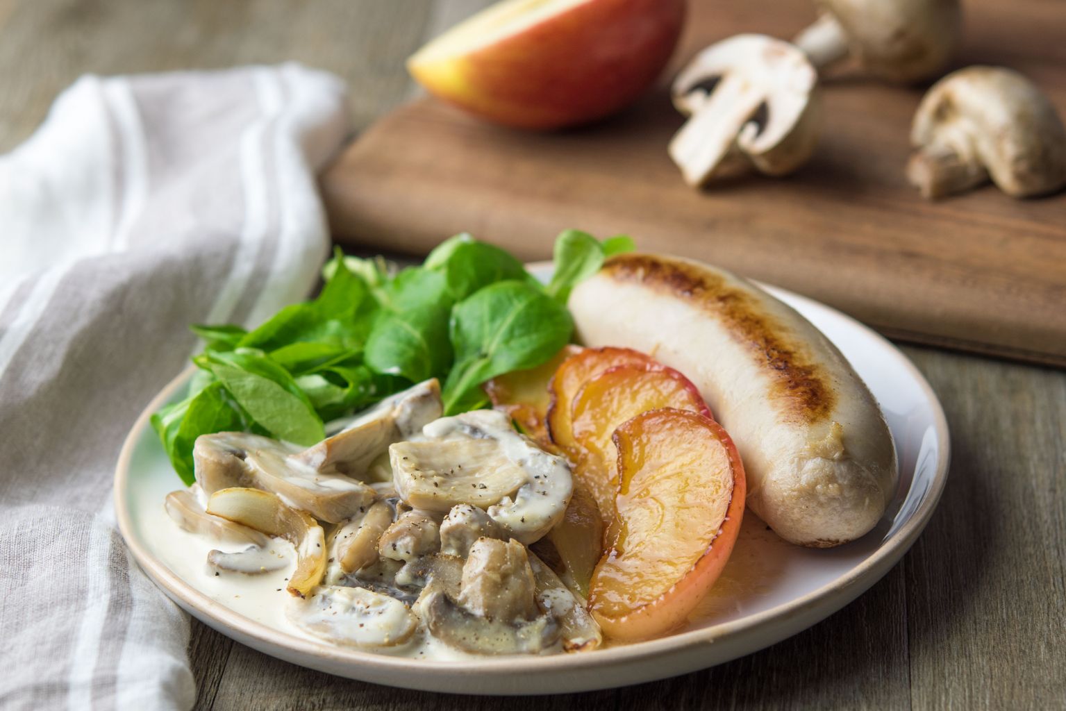 Boudin blanc aux pommes