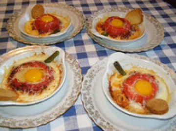 Tomates aux oeufs
