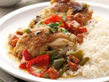 Poulet basquaise au chorizo - Thermomix
