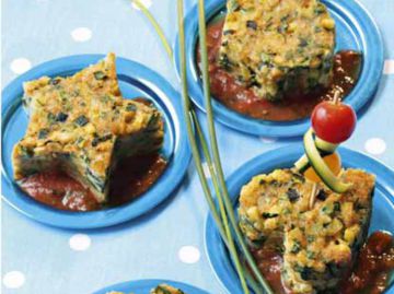 Courgettes à la mozzarella