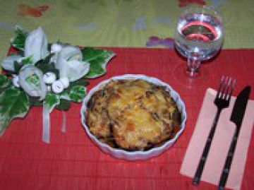 Gratin d'aubergine au thon