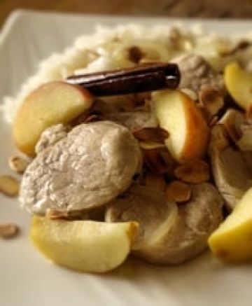 Filet mignon aux pommes et à la cannelle