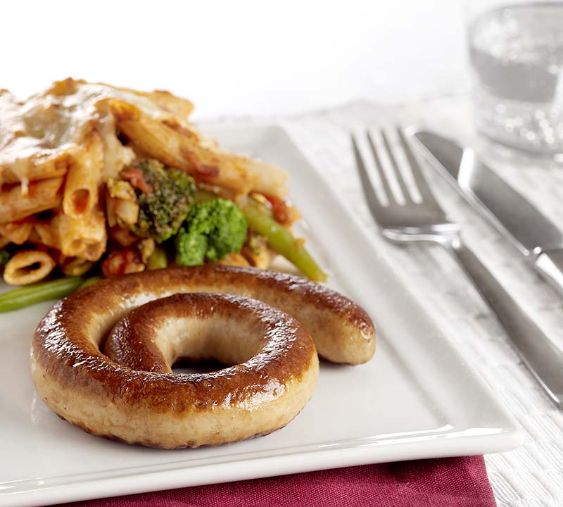 Pennes à la chipolata