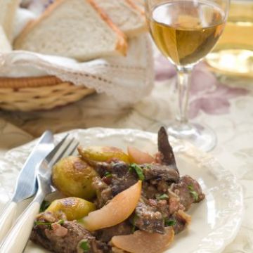 Pintade aux fruits d'automne