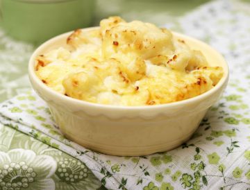 Gratin de chou-fleur à la crème d'oignon