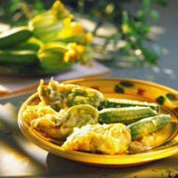 Beignets de fleurs de courgettes