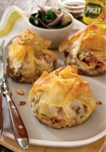 Pastilla de lotte aux épinards