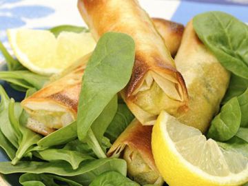Cigares feuilletés au thon et au citron confit