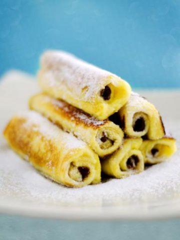 Pain perdu roulé au Nutella