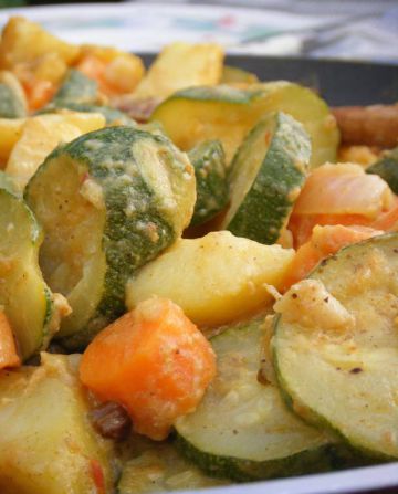 Curry de légumes au lait de coco