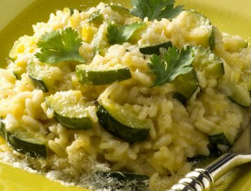 Risotto aux courgettes et au chorizo