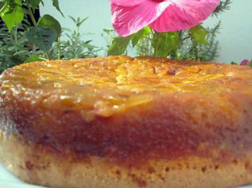 Gateau aux mirabelles caramélisées