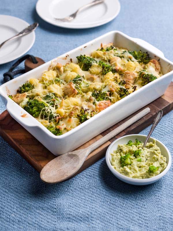 Gnocchi au four et pesto de brocoli