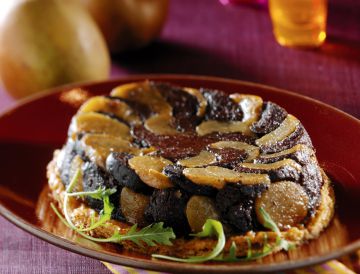 Tatin de boudin aux poires