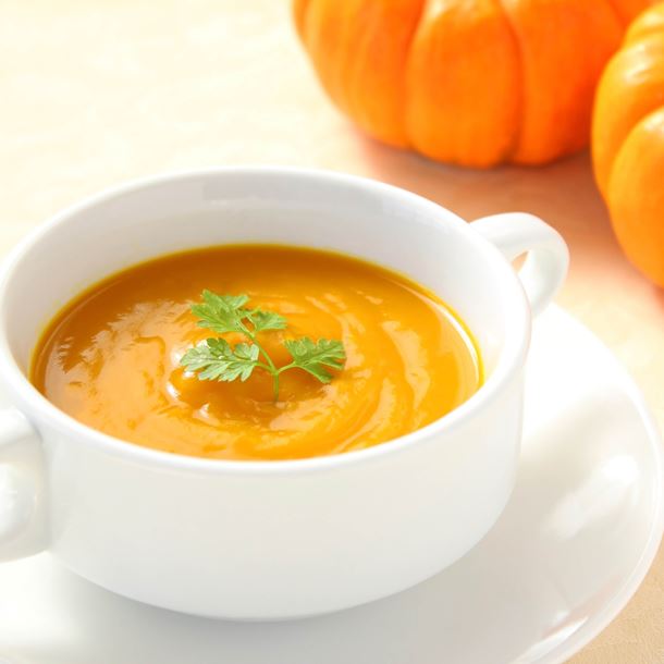 Velouté de potimarron aux châtaignes