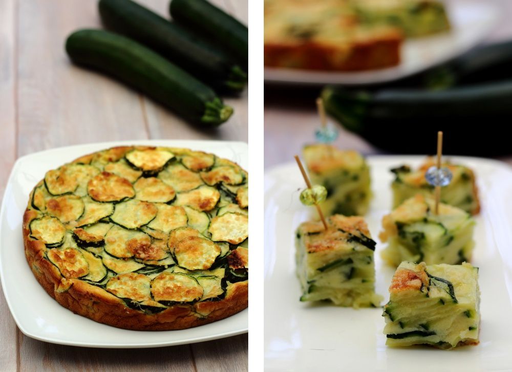 Gateau invisible aux courgettes parmesan