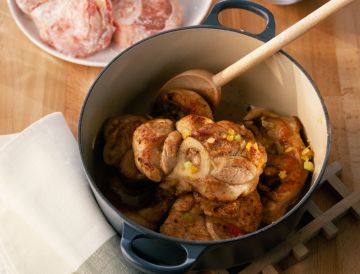 Jarret de veau à la cocotte