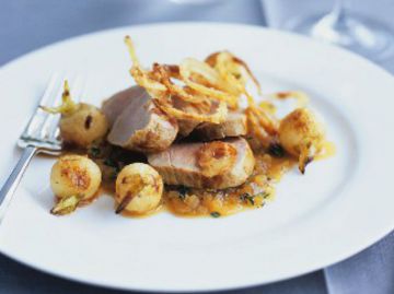 Emincé de porc au miel