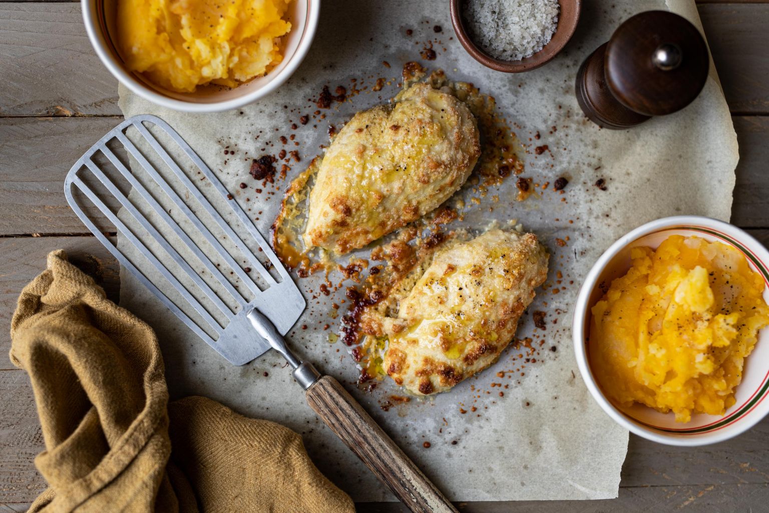 Filet de poulet à la moutarde et au parmesan AOP
