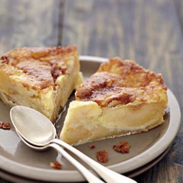 Gâteau moelleux aux pommes et au beurre salé