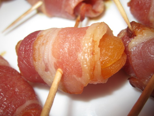 Abricots au lard