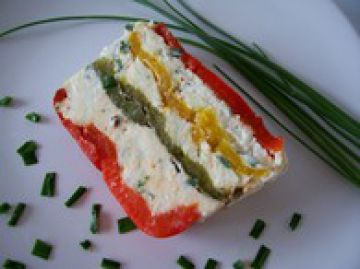 Terrine de poivrons au chèvre