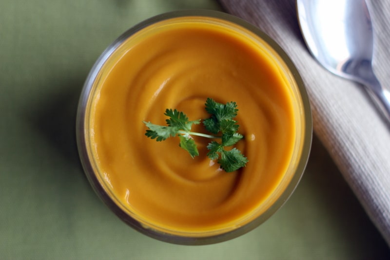 Velouté de patate douce au lait de coco au Thermomix