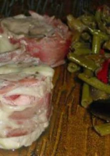Filet mignon au comté en croute de lard