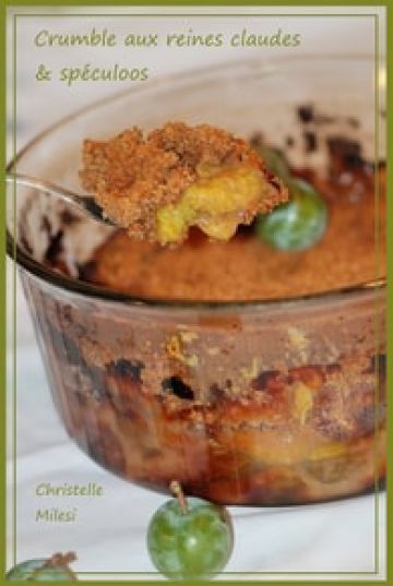 Crumble aux reines claudes & spéculoos