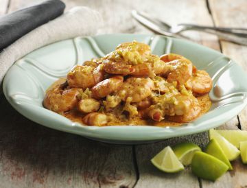 Colombo de gambas au lait de coco