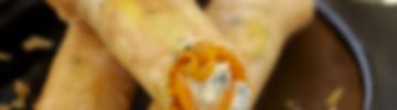 Nems au fromage bleu et carottes au fromage